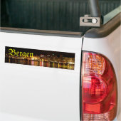 Bergen bezoekcertificaat Noorwegen reis  Bumpersticker (Op Truck)
