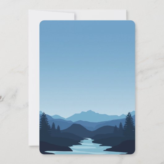 Bergen bij Dusk Celebration of Life Funeral (Achterkant)