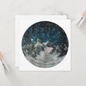 Bergen bij nacht kaart (Voorkant / Achterkant in situ)