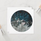 Bergen bij nacht kaart (Voorkant / Achterkant in situ)