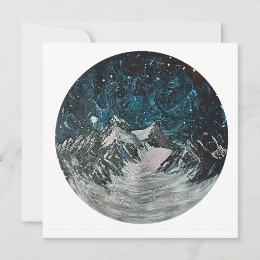 Bergen bij nacht kaart (Voorkant)