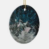 Bergen bij nacht ornament (Rechts)