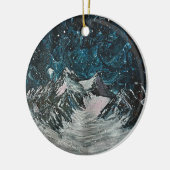 Bergen bij nacht ornament (Links)