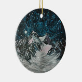 Bergen bij nacht ornament (Rechts)