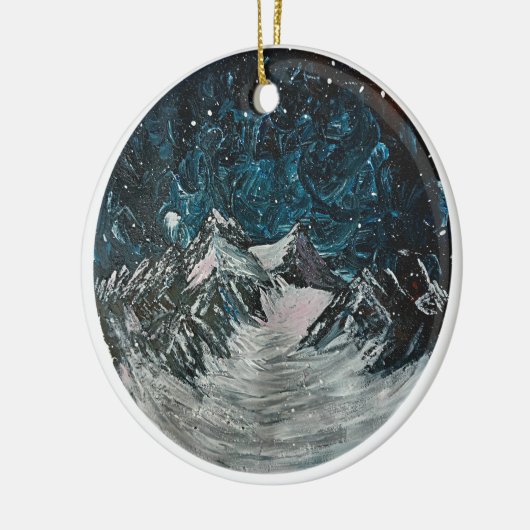 Bergen bij nacht ornament (Links)