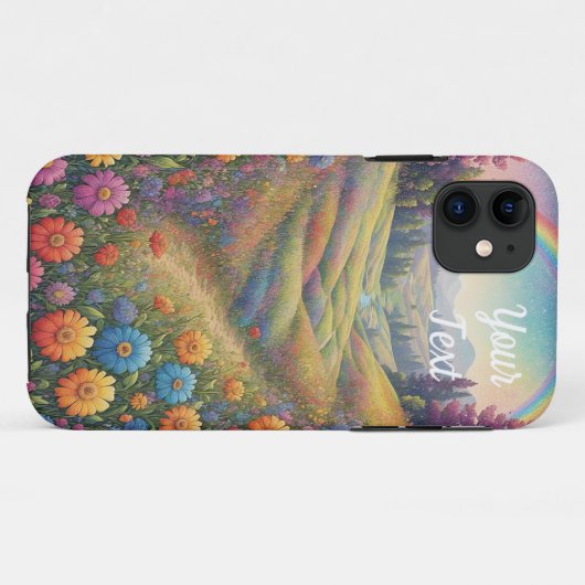 Bergen Bloemen Regenboog Case-Mate iPhone Case (Achterkant (horizontaal))