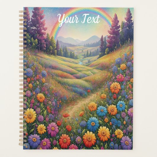 Bergen Bloemen Regenboog Planner (Voorkant)