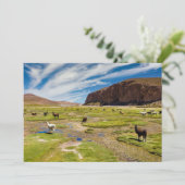 Bergen | Boliviaanse Andes Bedankkaart (Staand voorkant)