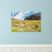 Bergen | Boliviaanse Andes Canvas Afdruk (Insitu (Houten vloer))