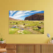 Bergen | Boliviaanse Andes Canvas Afdruk (Insitu (Woonkamer))