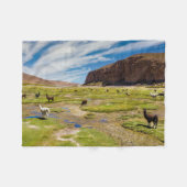 Bergen | Boliviaanse Andes Fleece Deken (Voorkant (Horizontaal))