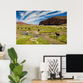 Bergen | Boliviaanse Andes Poster (Thuiskantoor)