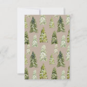 Bergen & Bomen Baby shower Hartelijk dank Bedankkaart (Achterkant)