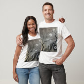 bergen, bomen en T-shirt met schedels (Unisex)