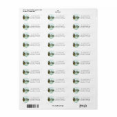 Bergen & bomen Rustic Return Address Label (Full Sheet)