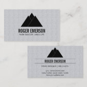 Bergen / bomen visitekaartje (Voorkant / Achterkant)