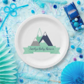 bergen Borden van Baby shower Papieren Bordje (Feest)