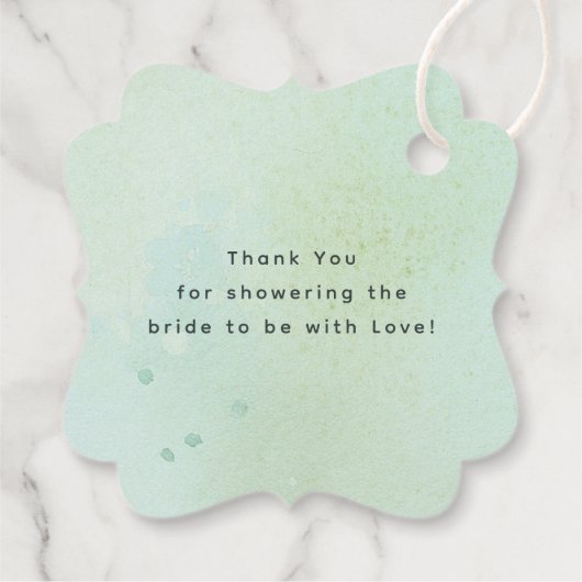 Bergen Bos Dank u bruiloft Bedankjes Labels (Achterkant)