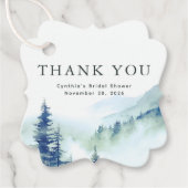 Bergen Bos Dank u bruiloft Bedankjes Labels (Voorkant)