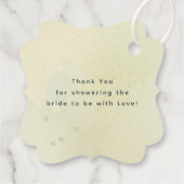Bergen Bos Dank u bruiloft Bedankjes Labels (Achterkant)