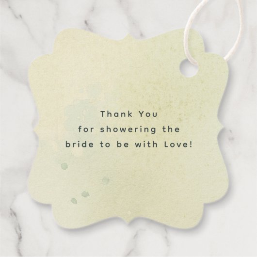 Bergen Bos Dank u bruiloft Bedankjes Labels (Achterkant)