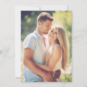 Bergen bos voor avond verlovingsfeest kaart (Achterkant)