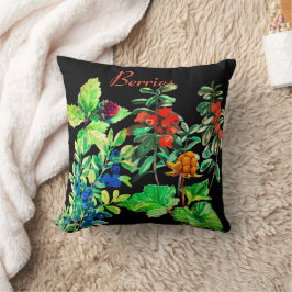 Bergen, bosbessen, wolfraam, lingonbessen kussen