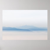 Bergen boven wolken poster (Voorkant)