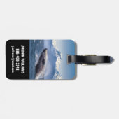 Bergen | Breach Whale Glacier Bay, Alaska Bagagelabel (Achterkant horizontaal)