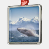 Bergen | Breach Whale Glacier Bay, Alaska Metalen Ornament (Links)