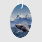 Bergen | Breach Whale Glacier Bay, Alaska Ornament (voorkant)