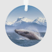 Bergen | Breach Whale Glacier Bay, Alaska Ornament (achterkant)