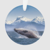 Bergen | Breach Whale Glacier Bay, Alaska Ornament (voorkant)