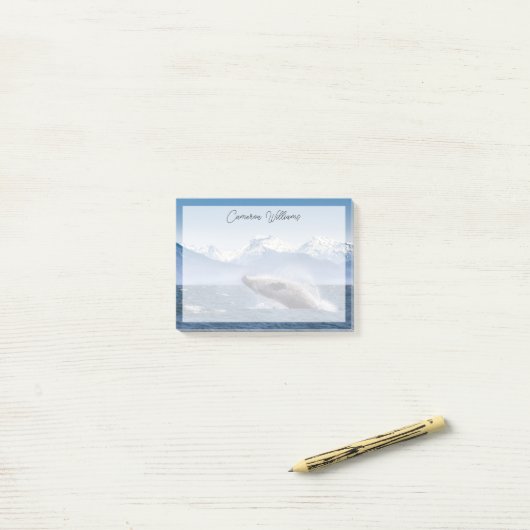 Bergen | Breach Whale Glacier Bay, Alaska Post-it® Notes (Op bureau)