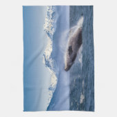 Bergen | Breach Whale Glacier Bay, Alaska Theedoek (Verticaal)