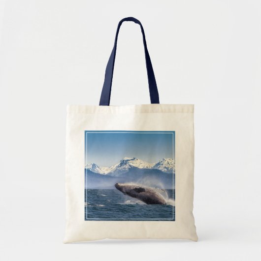 Bergen | Breach Whale Glacier Bay, Alaska Tote Bag (Voorkant)