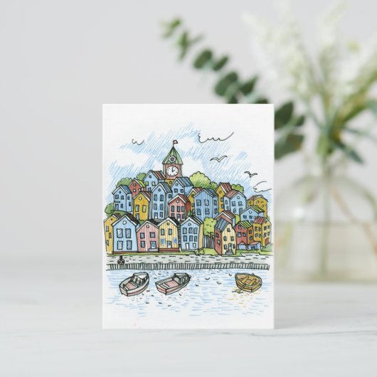 Bergen Briefkaart (Staand voorkant)