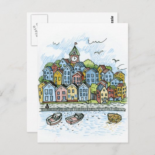 Bergen Briefkaart (Voorkant / Achterkant)