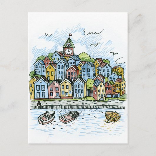 Bergen Briefkaart (Voorkant)