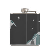 Bergen Calling Quote Night Landschap Custom Heupfles (Achterkant)