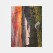 Bergen | Camping Foggy Sunrise Fleece Deken (Voorkant)