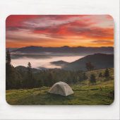 Bergen | Camping Foggy Sunrise Muismat (Voorkant)