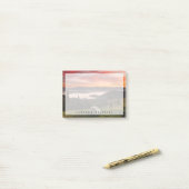 Bergen | Camping Foggy Sunrise Post-it® Notes (Op bureau)