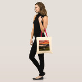 Bergen | Camping Foggy Sunrise Tote Bag (Voorkant (model))