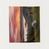 Bergen | Camping Foggy Sunrise Wandkleed (Voorkant)