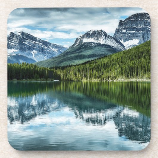 Bergen | Canadees Rockies, Alberta Canada Bier Onderzetter (Voorkant)