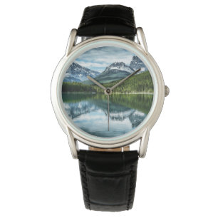 Bergen   Canadees Rockies, Alberta Canada Horloge