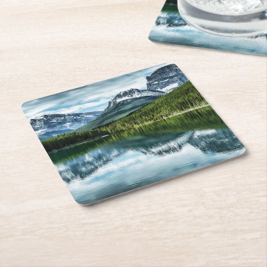 Bergen | Canadees Rockies, Alberta Canada Kartonnen Onderzetters (Schuin)