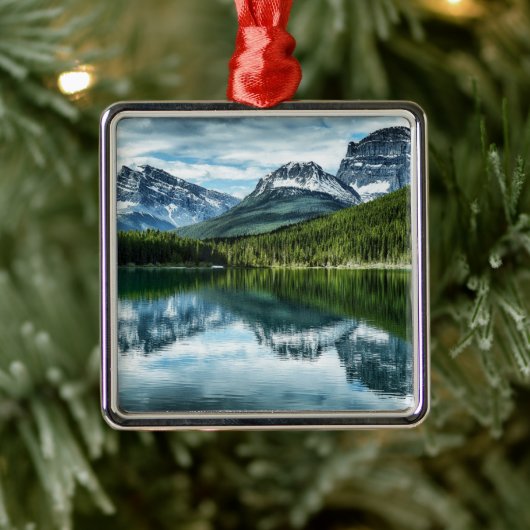 Bergen | Canadees Rockies, Alberta Canada Metalen Ornament (Boom)
