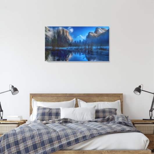 Bergen Canvas Afdruk (Insitu (Slaapkamer))
